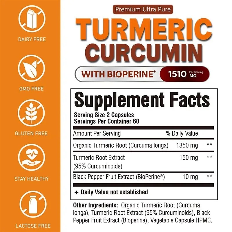 Turmeric Curcumin Capsules - P - Turmeric Curcumin Capsule recension och pris