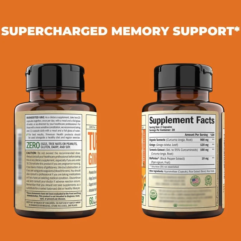 Organic Turmeric Curcumin Supp - Turmeric Curcumin Capsule recension och pris