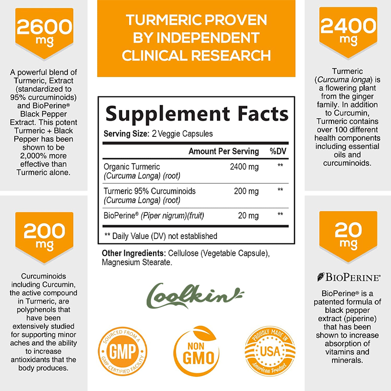 Curcumin Capsules, Natural Joi - Turmeric Curcumin Capsule recension och pris